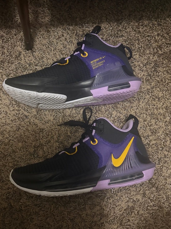 Lebron witness 7 Nike Black/Purple/Yellow Basketball Sneakers main image 5